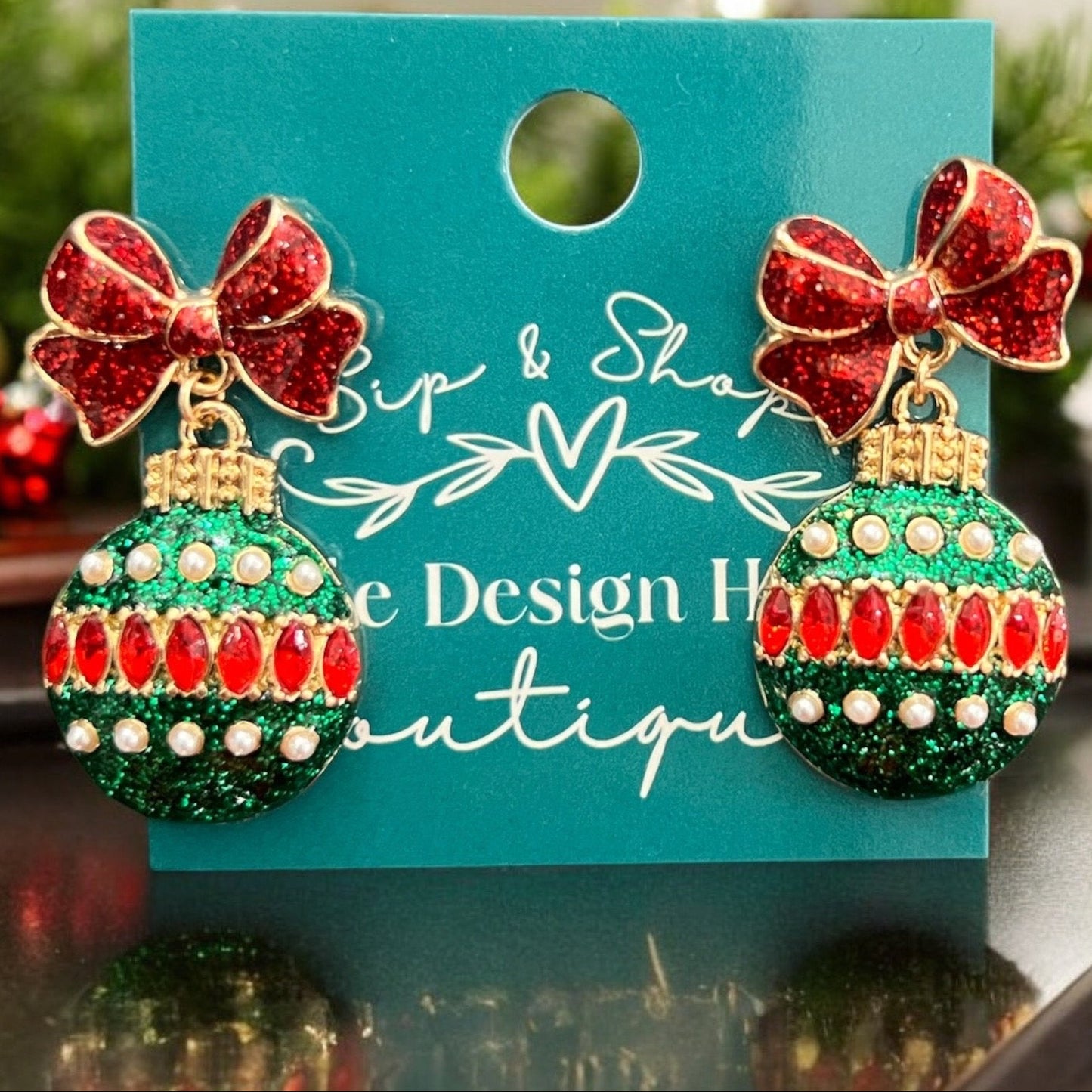 Christmas Ornament Earrings