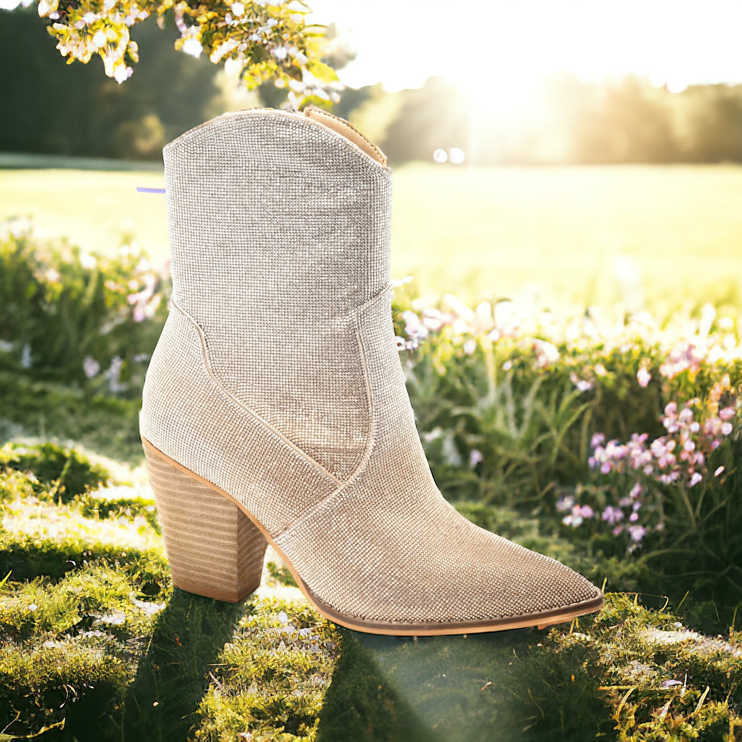 Gold& Silver Ombré Boots