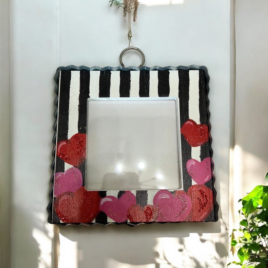 Valentine Hearts Picture Frame Charm
