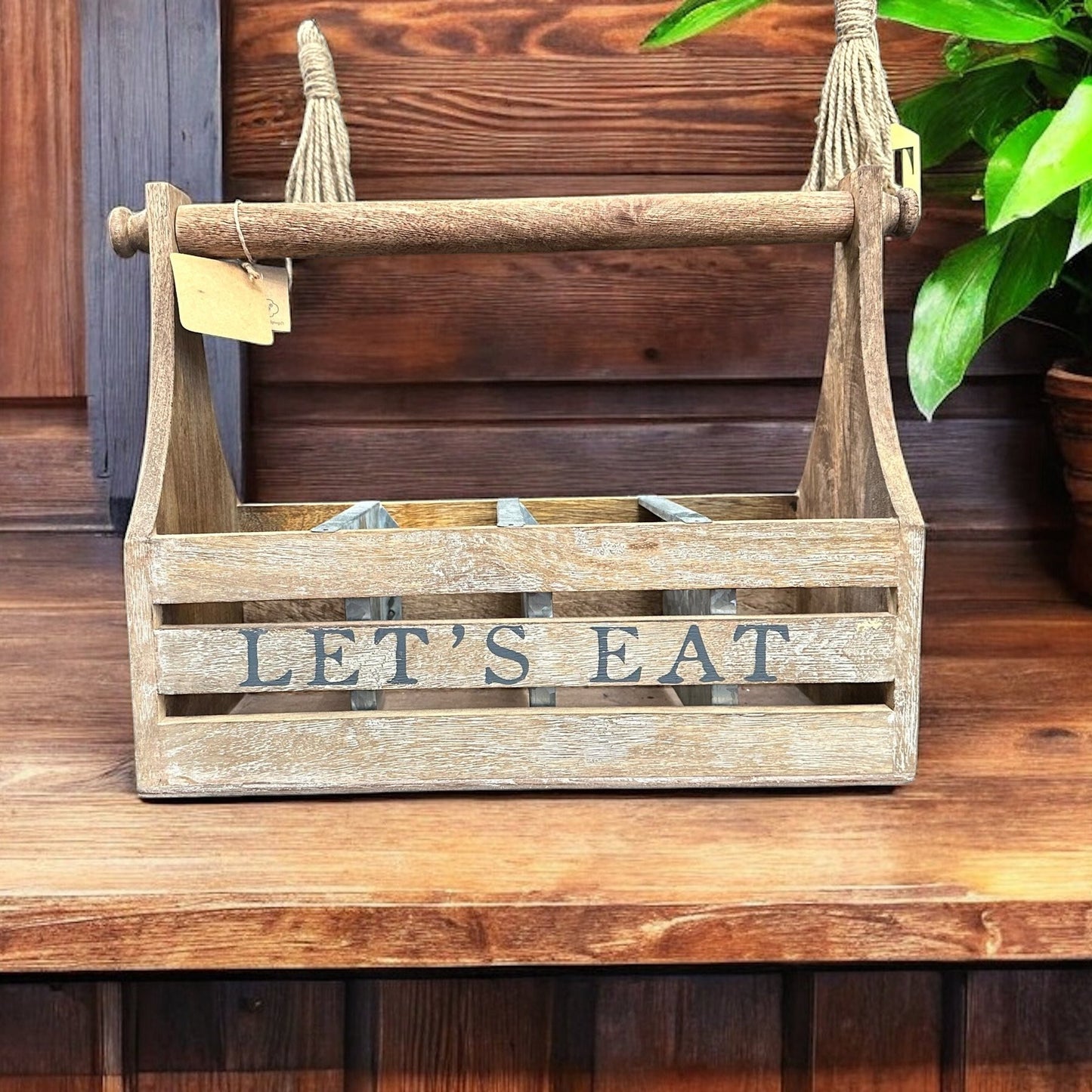 "Let's Eat" Paper Towel Holder