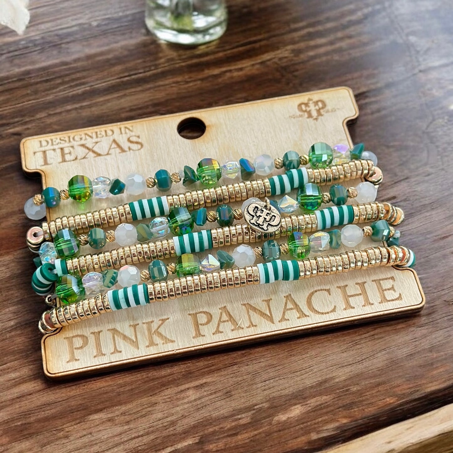 Disc-Beaded Bracelet Set