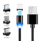 Black Fast Charging 3 in 1 Magnet Cable Mad Man