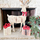 Axis Deer Gift Box Round Top Home Decor