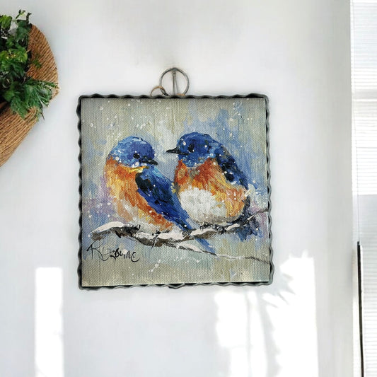 Rozie's Winter Blue Birds Charm