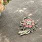 Pink Iridescent Bejeweled Brooch