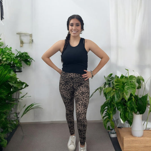 Nancy Ribbed Cheetah Leggings