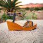 Talitha Hand-tooled Wedge Shoe