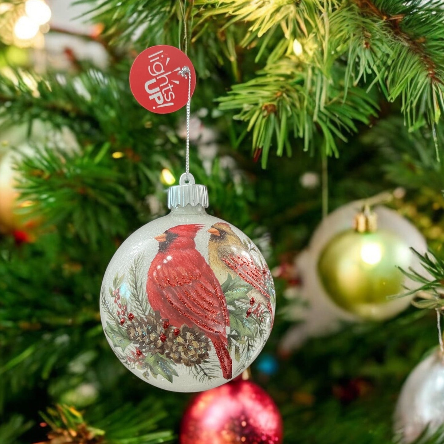 Cardinal Light Up Ornament