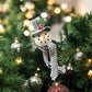 Plaid Snowman with Holly Berry Ornament