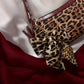 Cheetah Bow Clip On Keychain