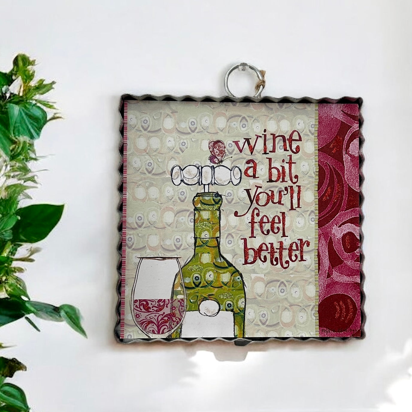 Mini “Wine a Bit, You’ll Feel Better” Charm