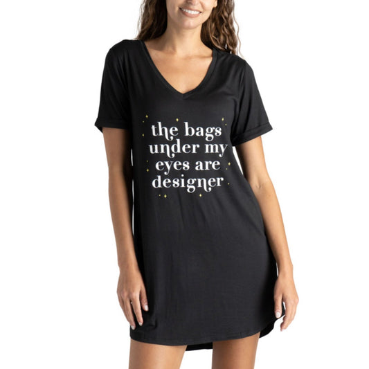 “Designer Bags” Black Sleep Shirt