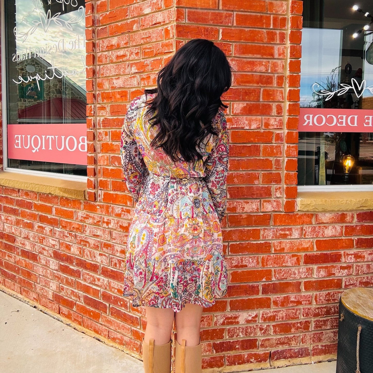 Boho Multicolor Paisley Dress