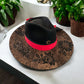 Black & Red Charlie Horse Felt Hat