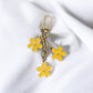 Dainty Flower 3 Stack Keychain