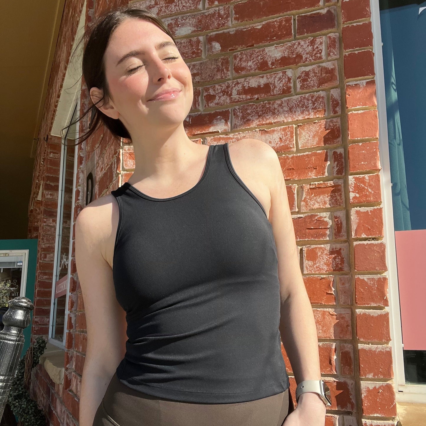 Black Activewear Tank Top