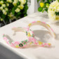 Zig Zag Beaded Pink and Green Headband