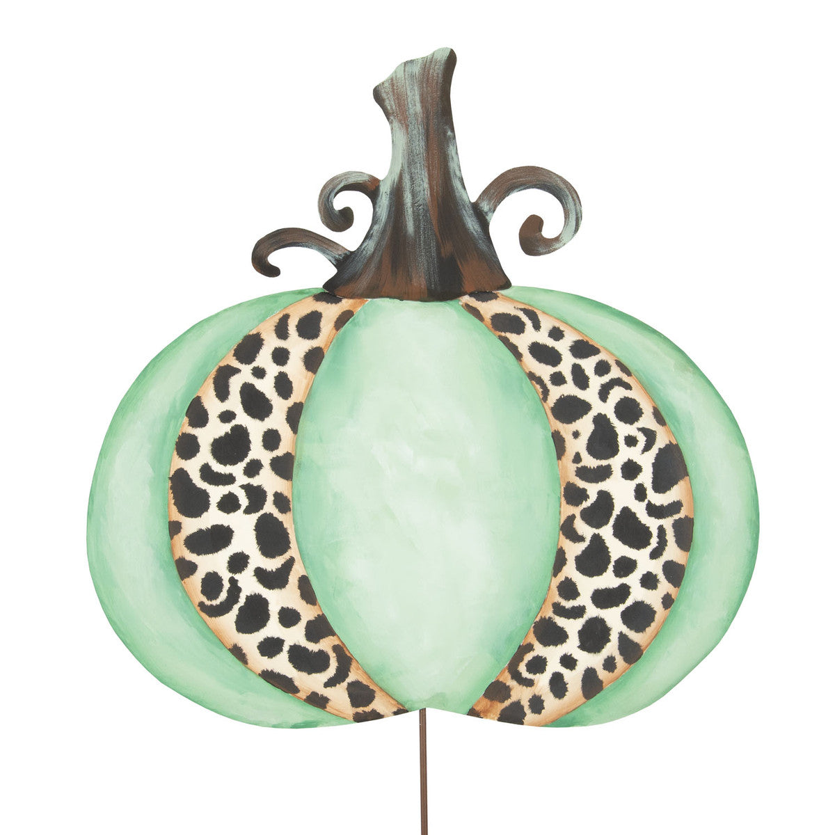 Mint & Leopard Striped Pumpkin