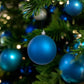 Blue Matte Ball Ornament