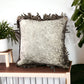 Cowhide &  Leather Fringe Pillow