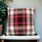 Red, Black, & White Throw Pillow