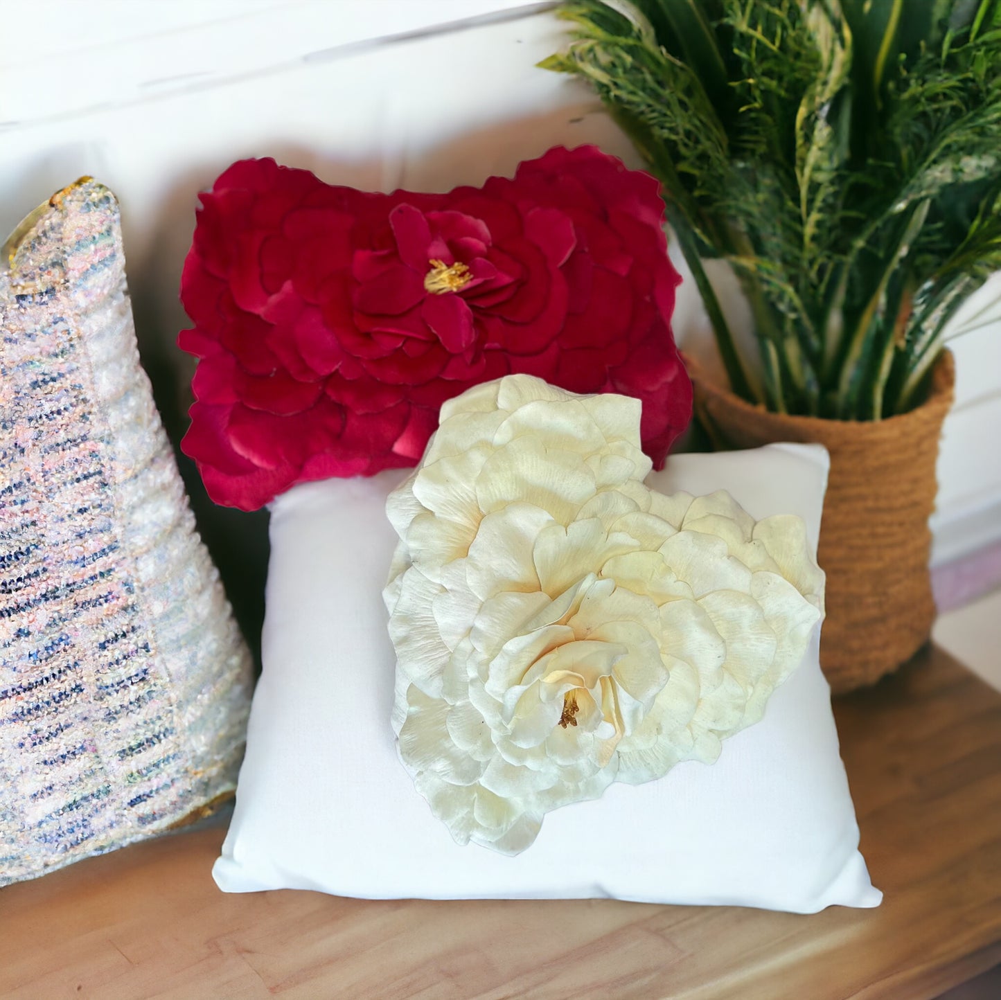 Decorative Flower Petal Pillows