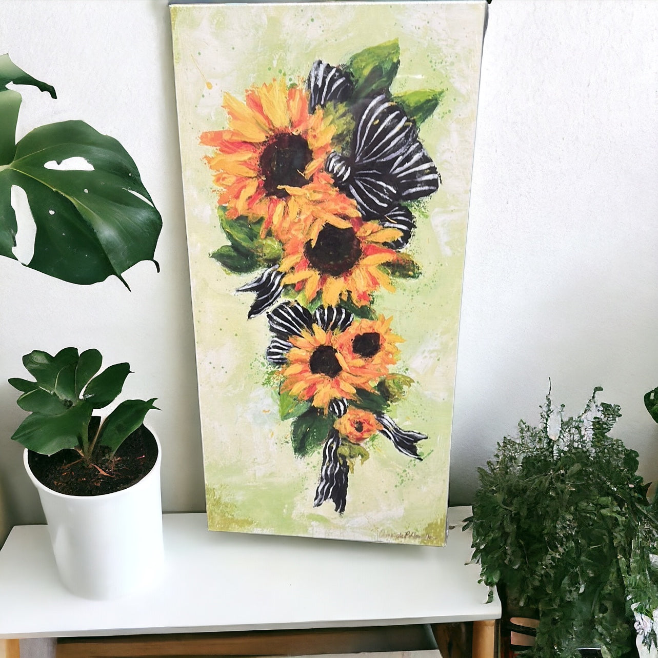 Sunflower acrylic panel print