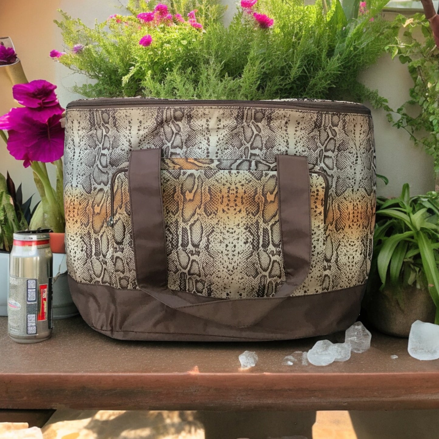 Snake Print Cooler Bag