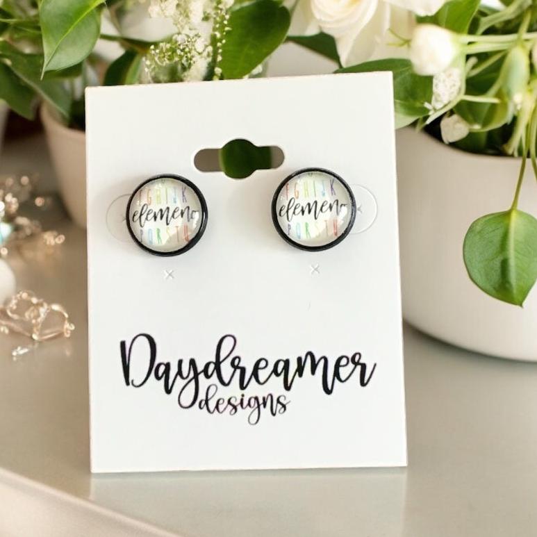 “A, B, C” Teacher Earrings