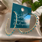 Gold & Turquoise Twisted Hoops