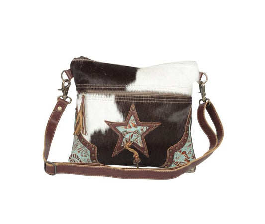 Myra North Star canvas and Hairon Handbag