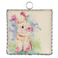 Watercolor Bunny Charm