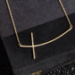 Splendid Iris Cross Necklace