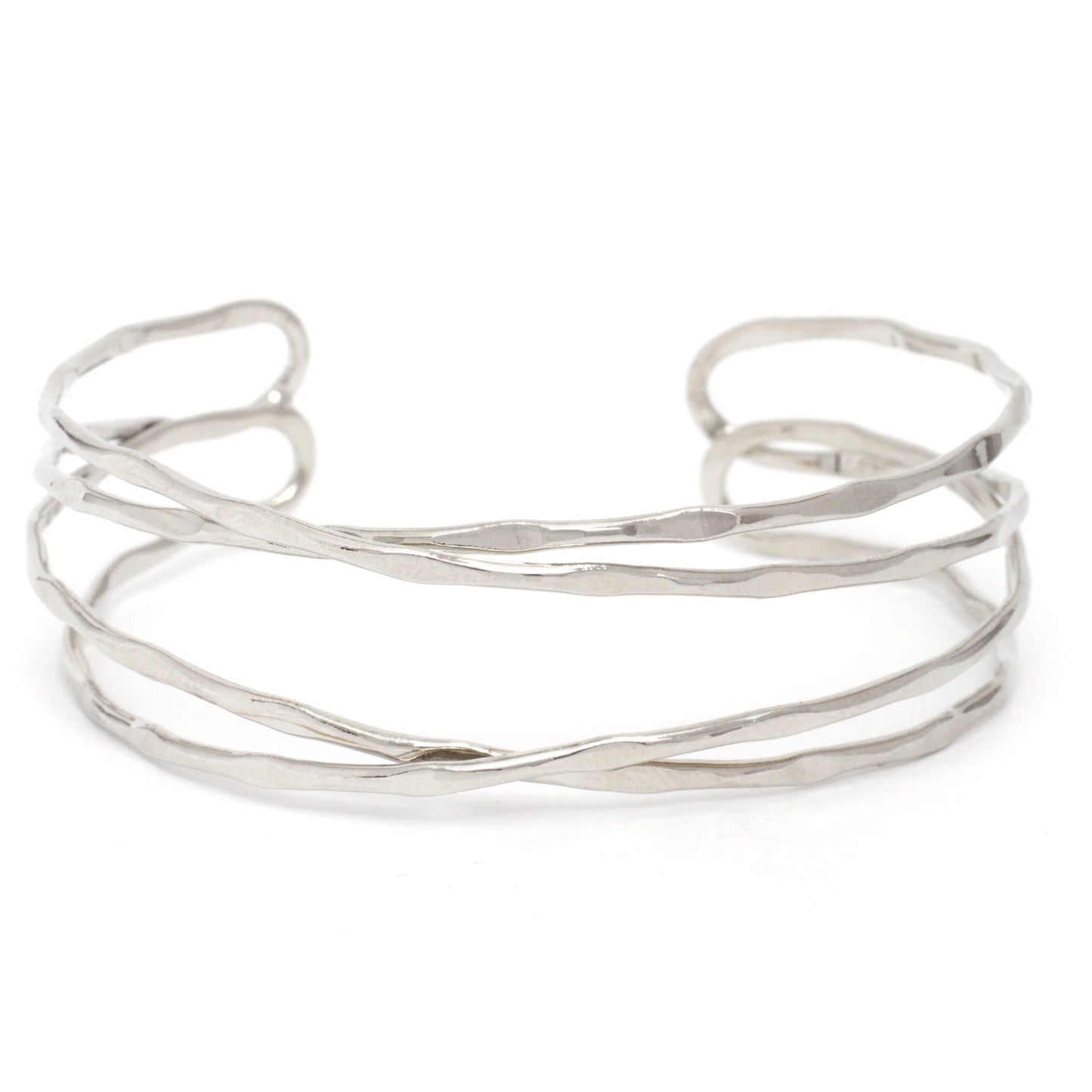 Splendid Iris Intertwined Cuff braclet