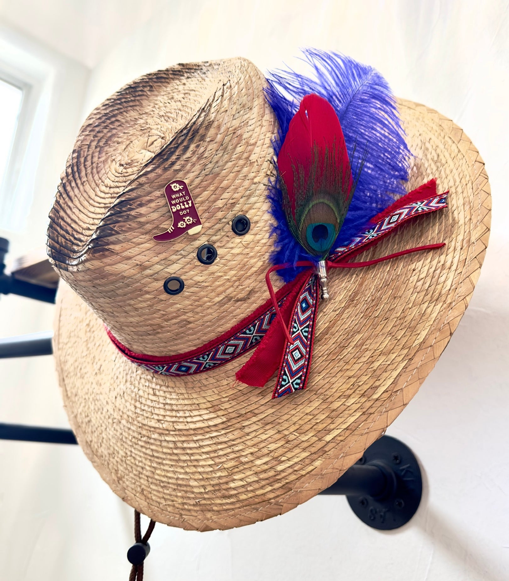 Straw Hat w/ WWDD Pin – Design Haus Boutique