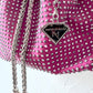 Rhinestone Rena Drawstring Handbag