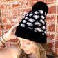 Black Cheetah Print Beanie