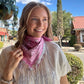 Silver Fringed Bandanna