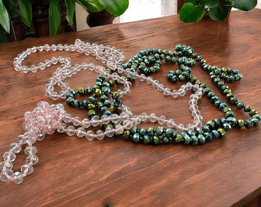 Extra Long Beaded Necklace