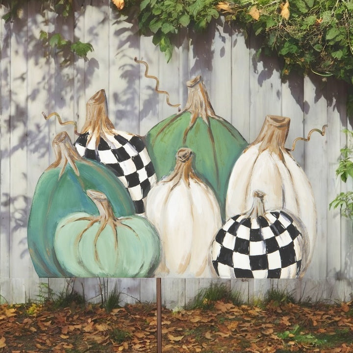 Round Top Elegant Pumpkins Sign