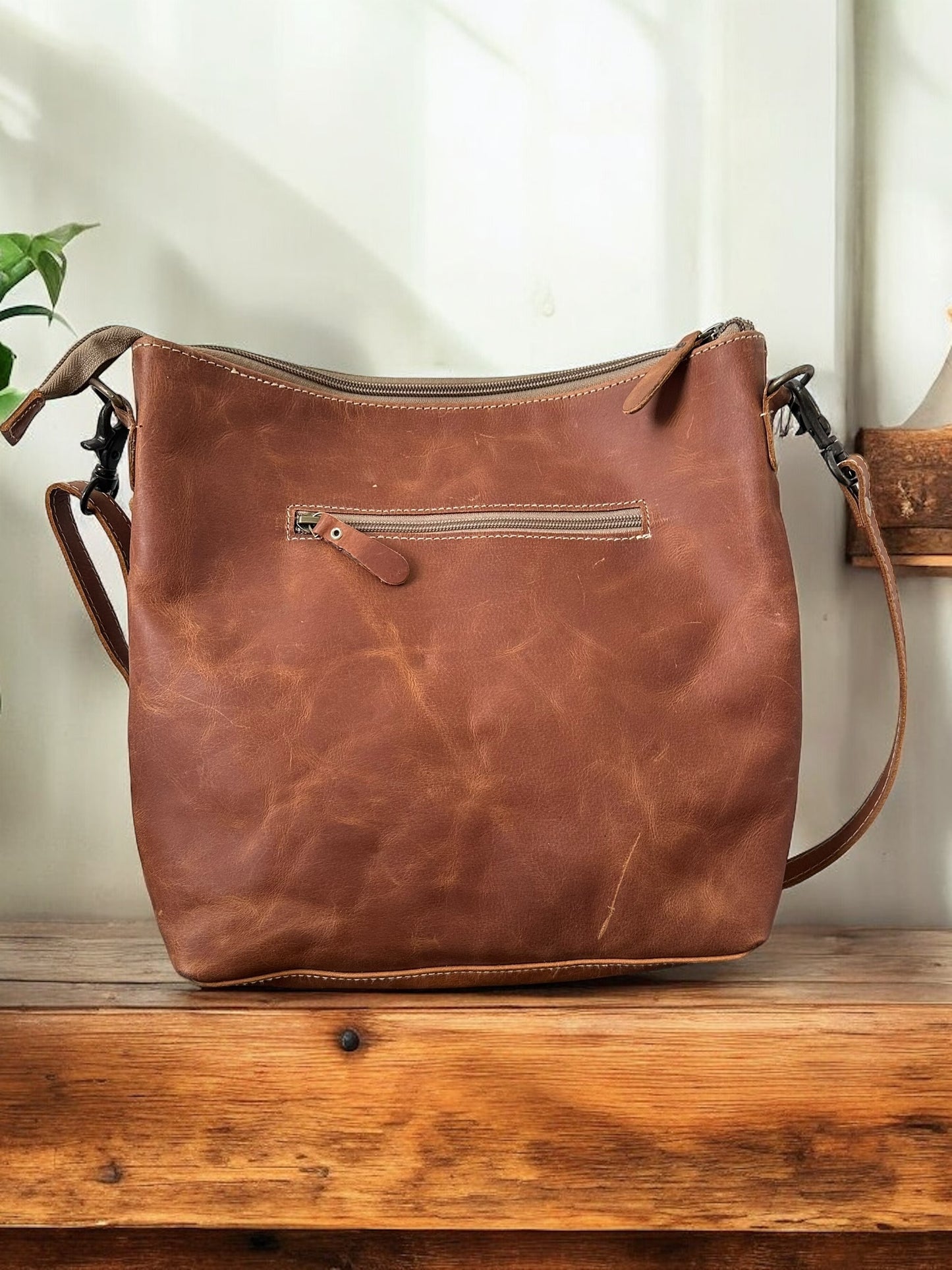 Myra Tooled Leather Shoulder Bag