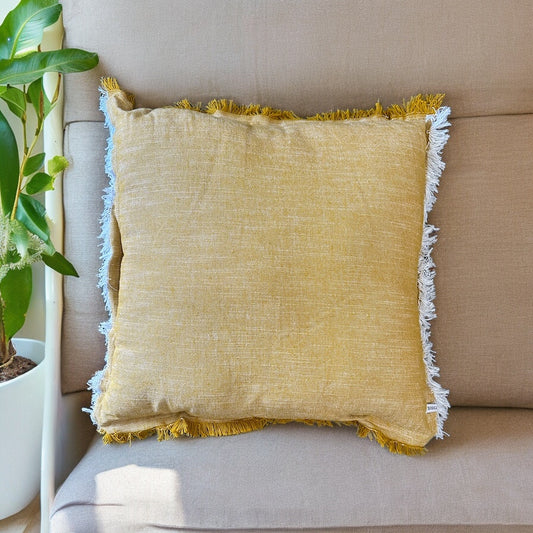 Canary Yellow Throw Pillow