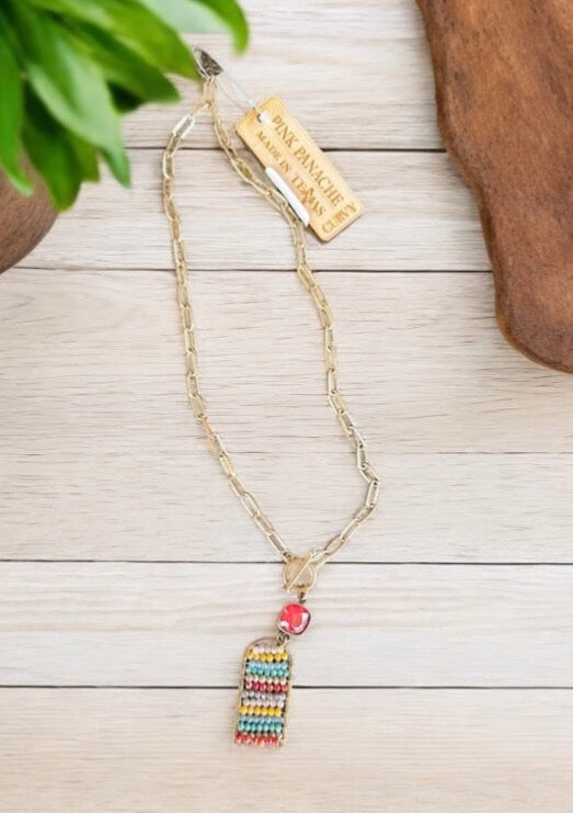 Pink Panache Multicolored Necklace