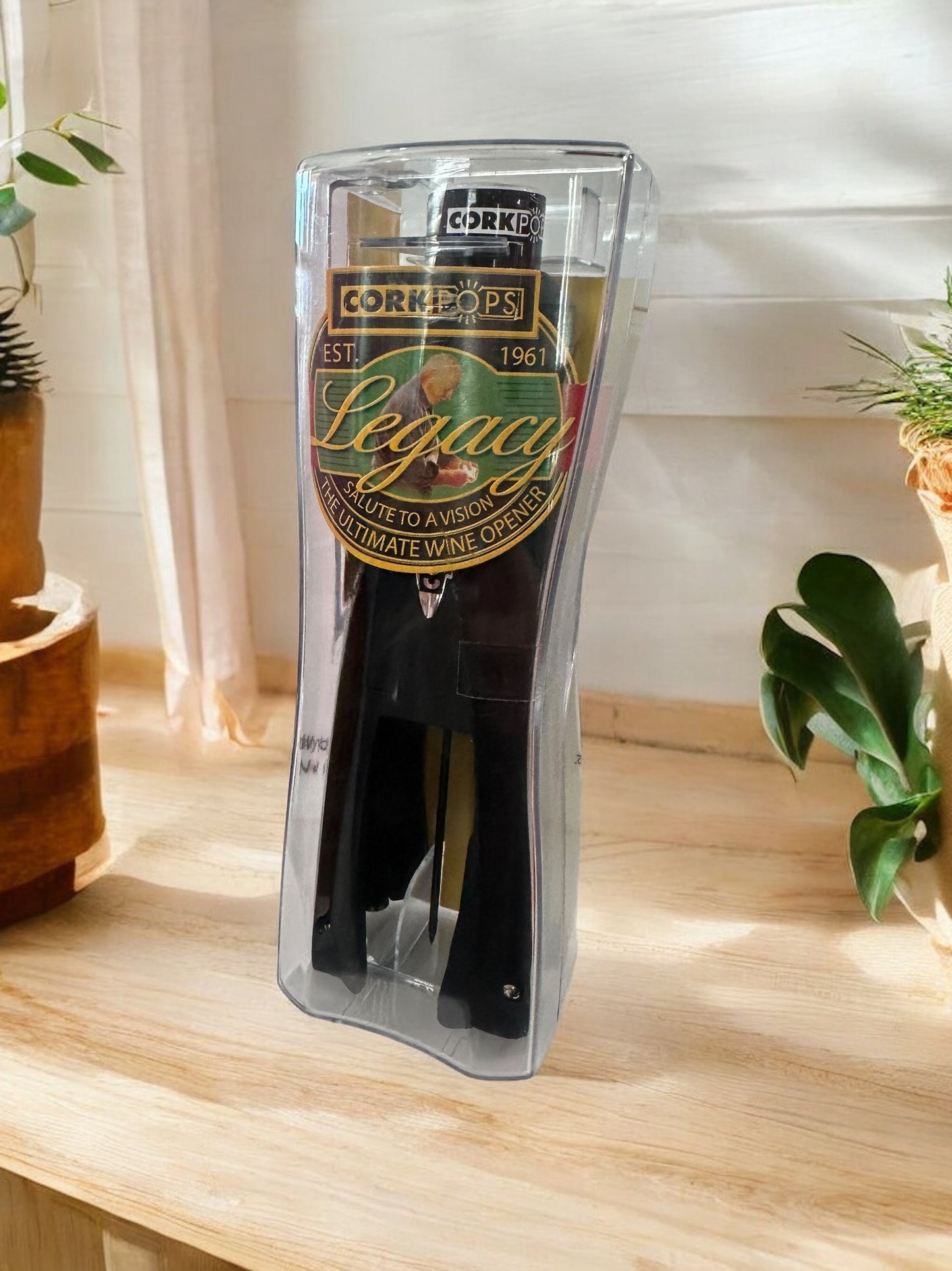 Cork pops Legacy Wine Bottle Opener