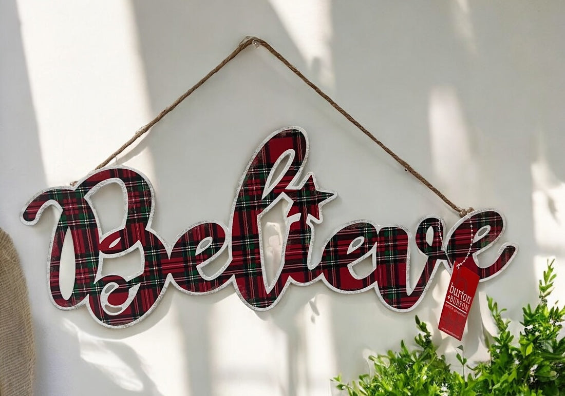 “Believe” Wall Hanging Decor