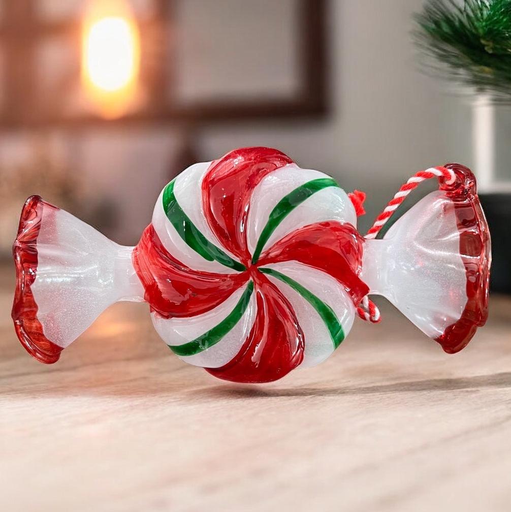 Glass Wrapped Candy Ornament