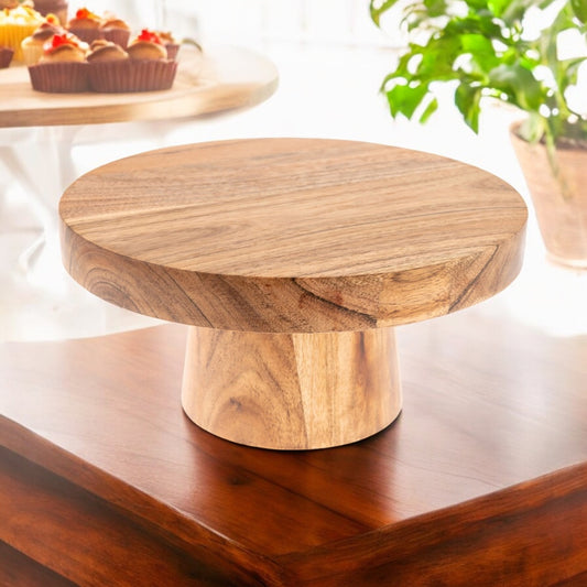 Small Wooden Cake Stand