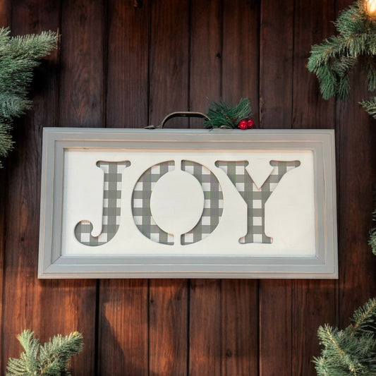 Burton + Burton “Joy” Holiday Sign