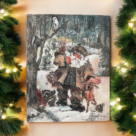 Santa Claus Canvas Painting