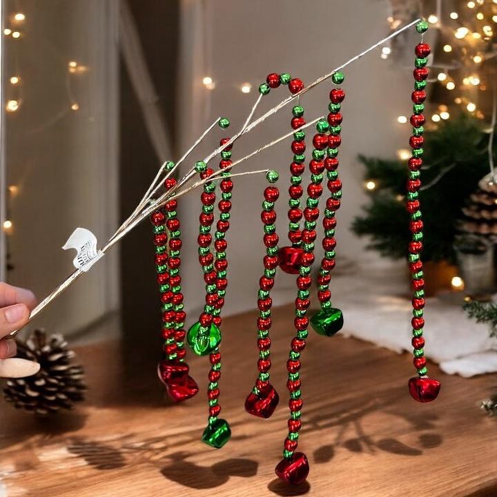 Beaded Christmas Decor with Bells